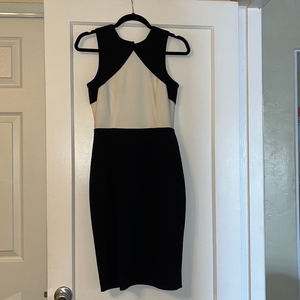 Calvin Klein dress super cute color, blocking and back cut out detail. Size 4.